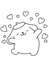 Pompompurin in love