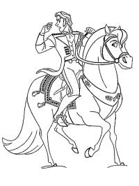 Prince Hans on his horse