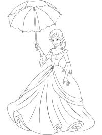 Princess with umbrella