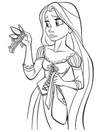 Rapunzel with a crown