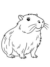 Realistic capybara