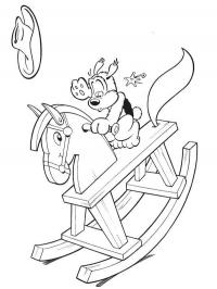 samson on rocking horse