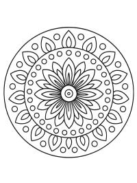 Simple flower mandala