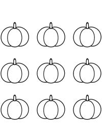 Simple autumn pumpkins
