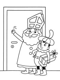 Saint Nicholas knocks on the door