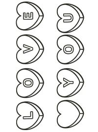 Candy Hearts love you