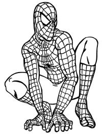 Sitting Spiderman