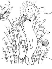 Standing hedgehog