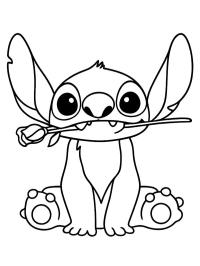 Stitch with rose