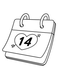Valentines Day calendar
