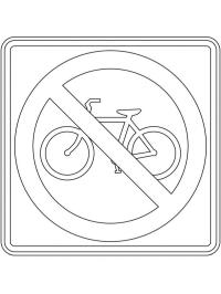 Traffic sign Prohibited for bicycles