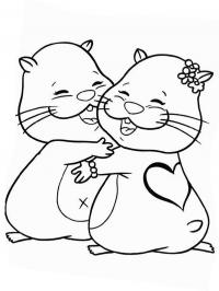 Hamsters in love