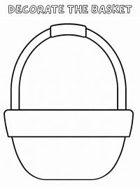 Decorate the Easter basket