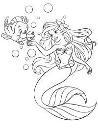Fish Flounder and Ariel