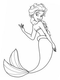 Mermaid Elsa