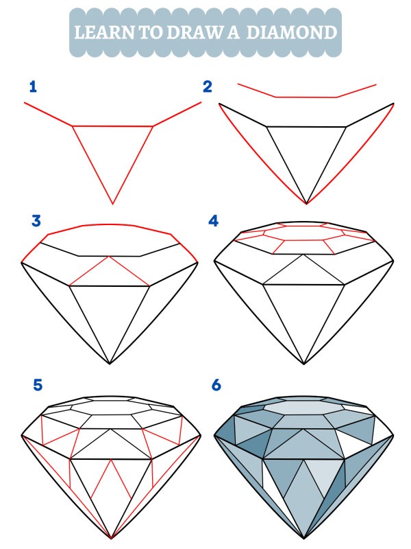 How to draw a diamond