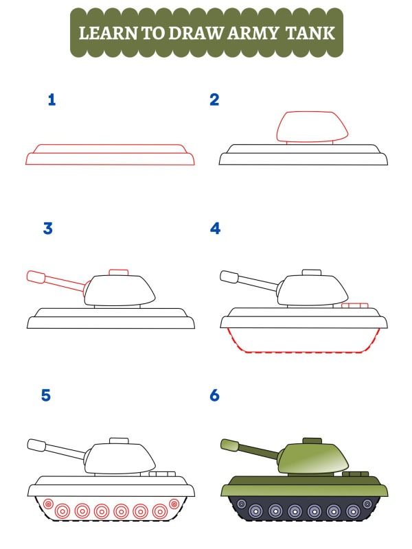 How to draw a tank