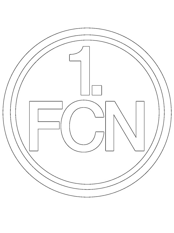 1. FC Nürnberg Coloring page 1. FC Nürnberg Coloring page