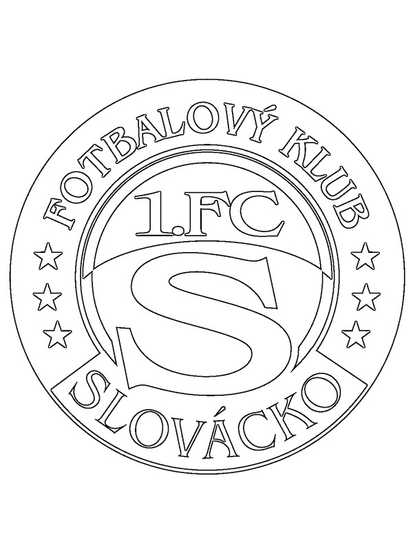 1. FC Slovácko Coloring page 1. FC Slovácko Coloring page