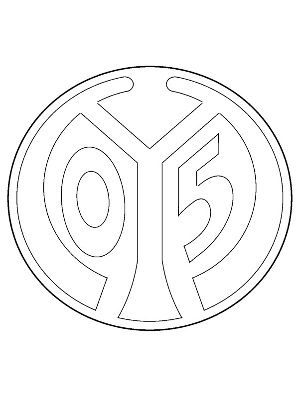 1. FSV Mainz 05 Coloring page 1. FSV Mainz 05 Coloring page