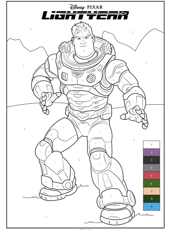 Buzz Lightyear Coloring page
