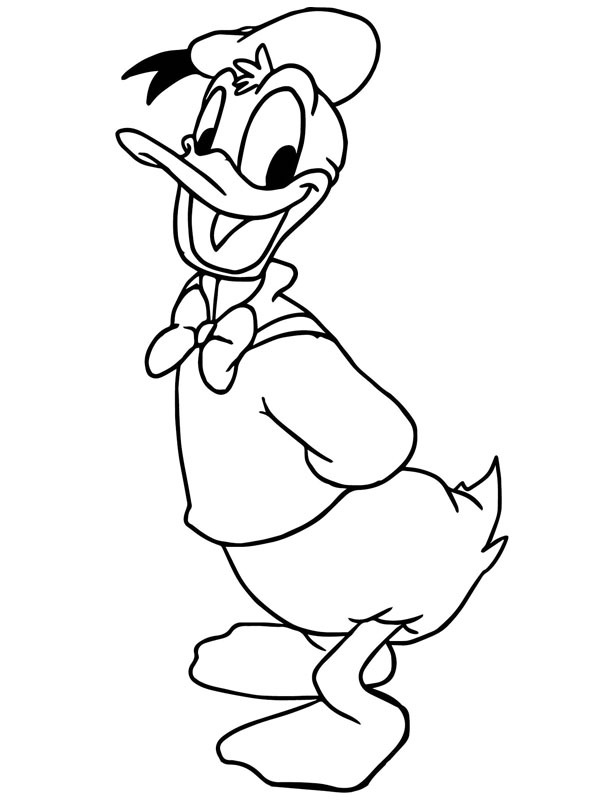 Donald Duck Coloring page