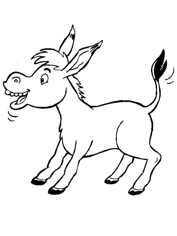 Donkey Coloring page