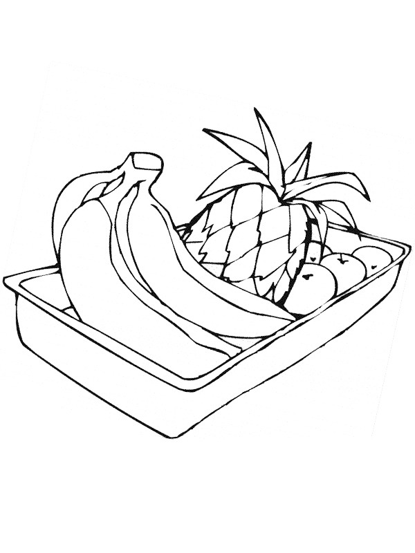 Fruit Bowl Coloring page
