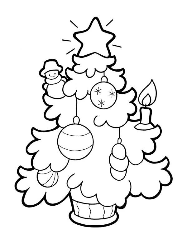 Christmas tree Coloring page