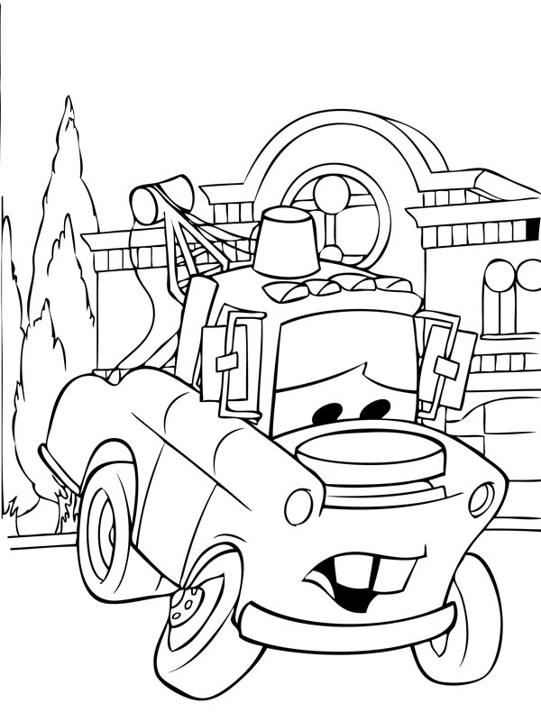 Mater (Cars) Coloring page
