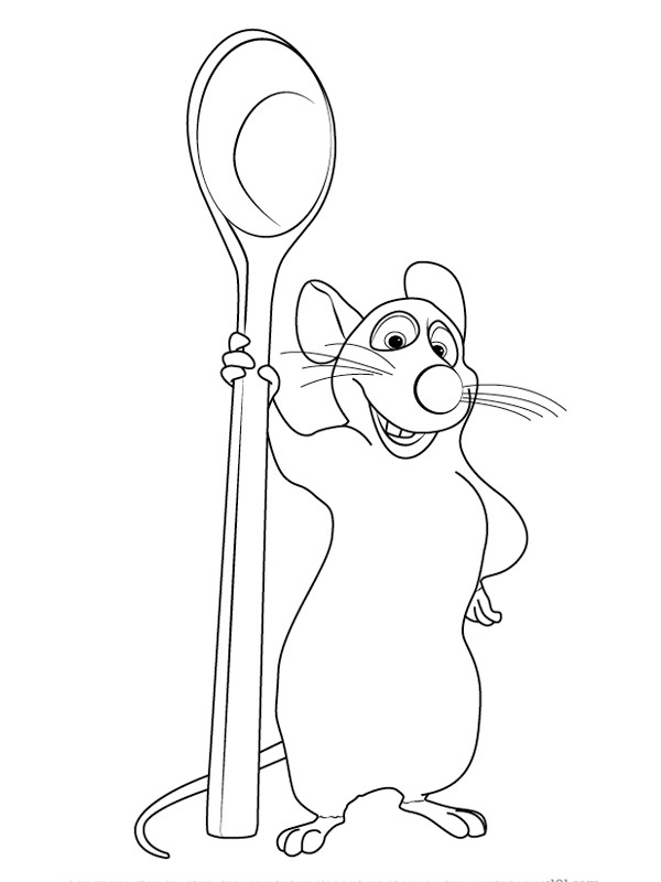 Remy (Ratatouille) Coloring page Remy (Ratatouille) Coloring page