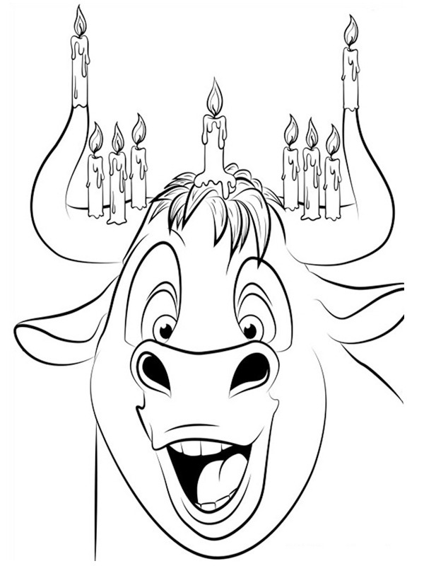 Bull Ferdinand Coloring page