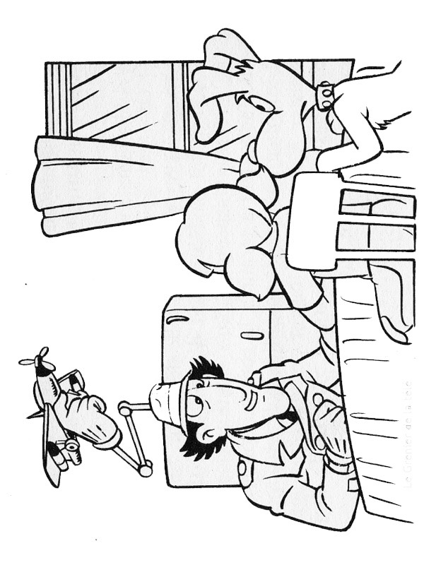 Inspector gadget Coloring page Inspector gadget Coloring page