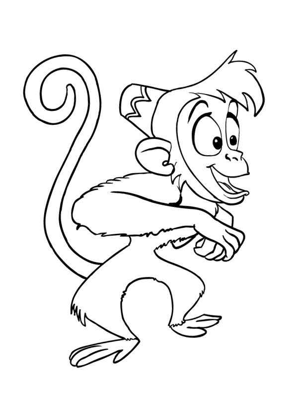 Monkey Abu Coloring page