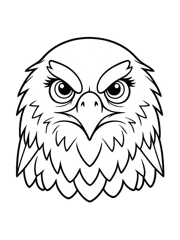Eagle Head Coloring page