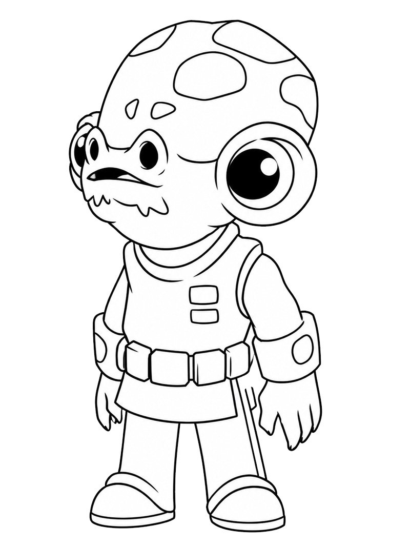 Admiral Ackbar (Star Wars) Coloring page Admiral Ackbar (Star Wars) Coloring page