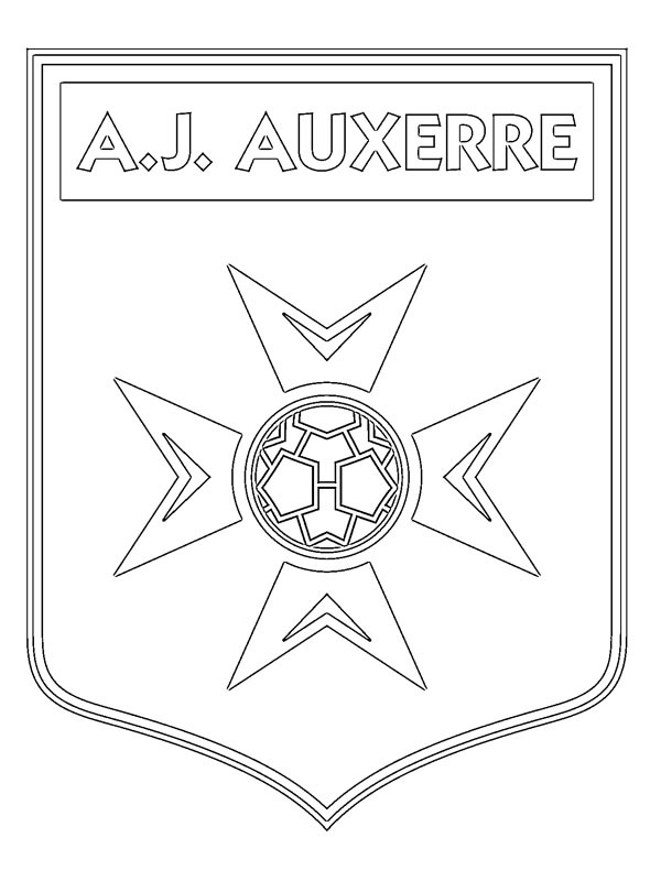 AJ Auxerre Coloring page