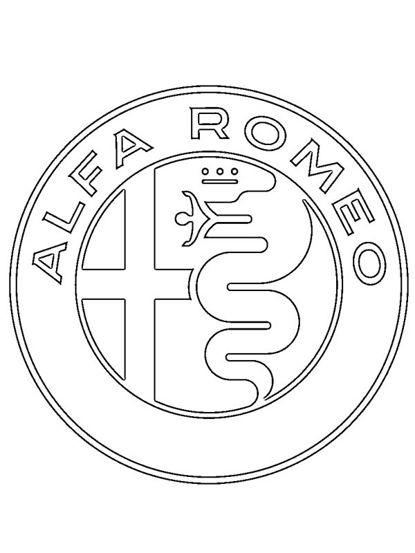 Alfa Romeo Logo Coloring page Alfa Romeo Logo Coloring page