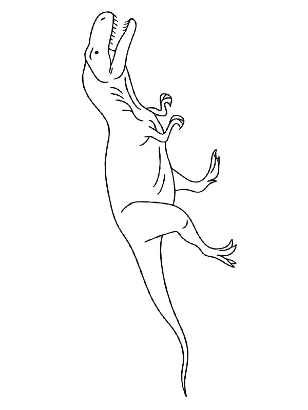 Allosaurus Coloring page