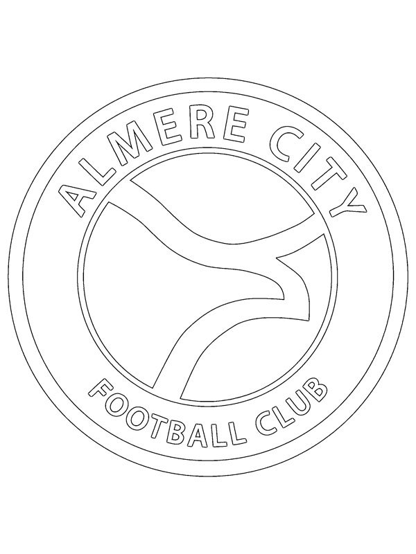 Almere City FC Coloring page Almere City FC Coloring page