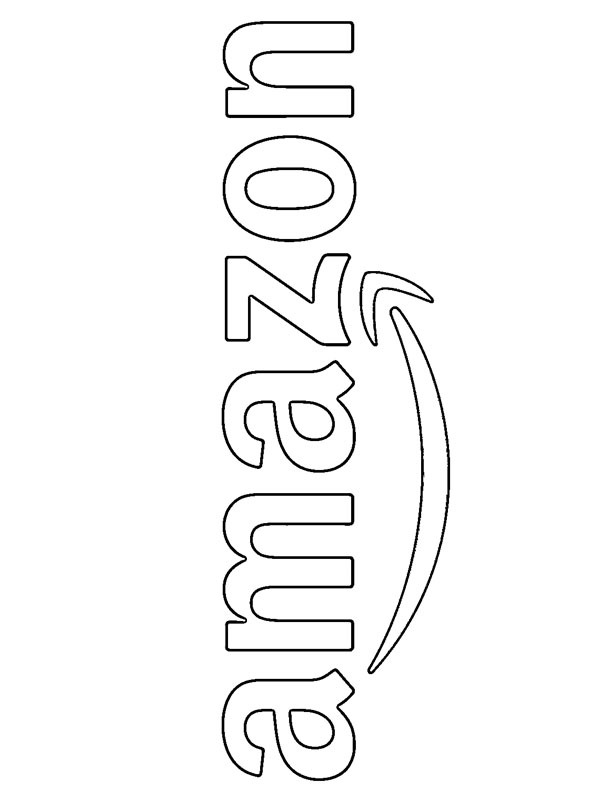 Amazon logo Coloring page