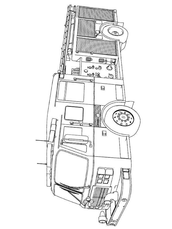 Firetruck Coloring page