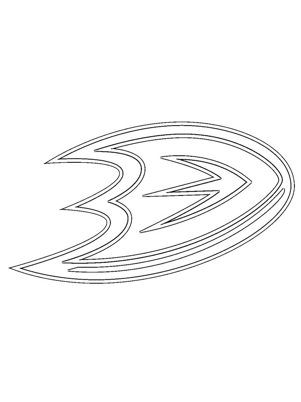 Anaheim Ducks Coloring page