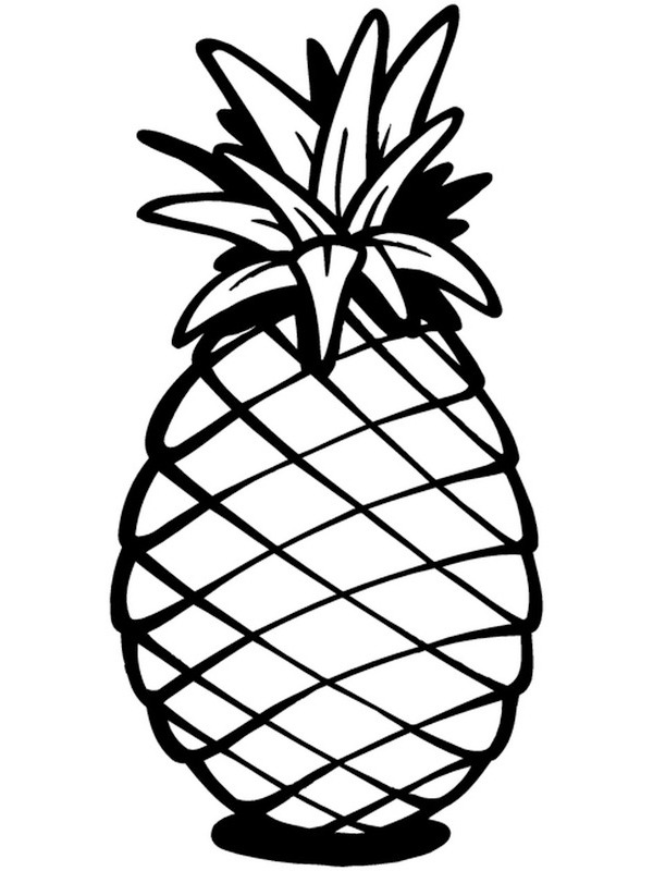 Pine apple Coloring page