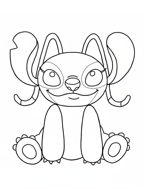 Angel (Stitch) Coloring page