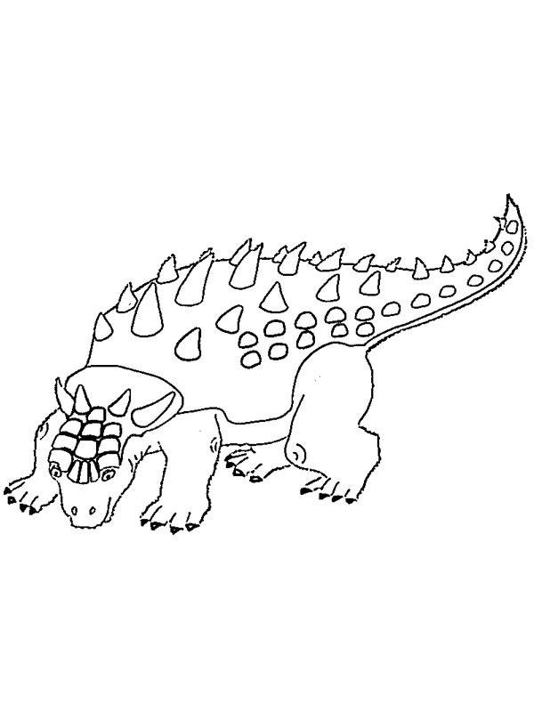 Ankylosaurus Coloring page