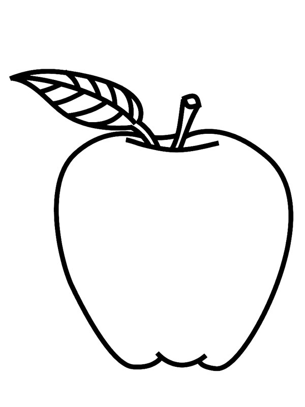 Apple Coloring page