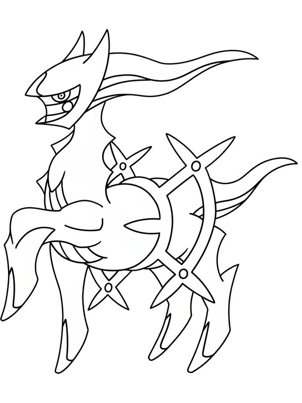 Arceus (Pokemon) Coloring page