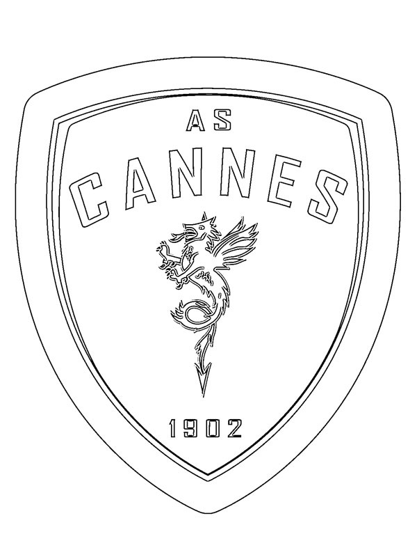 AS Cannes Coloring page