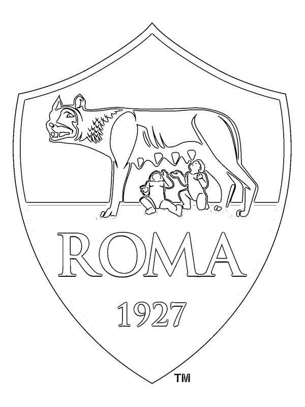 AS Roma Coloring page